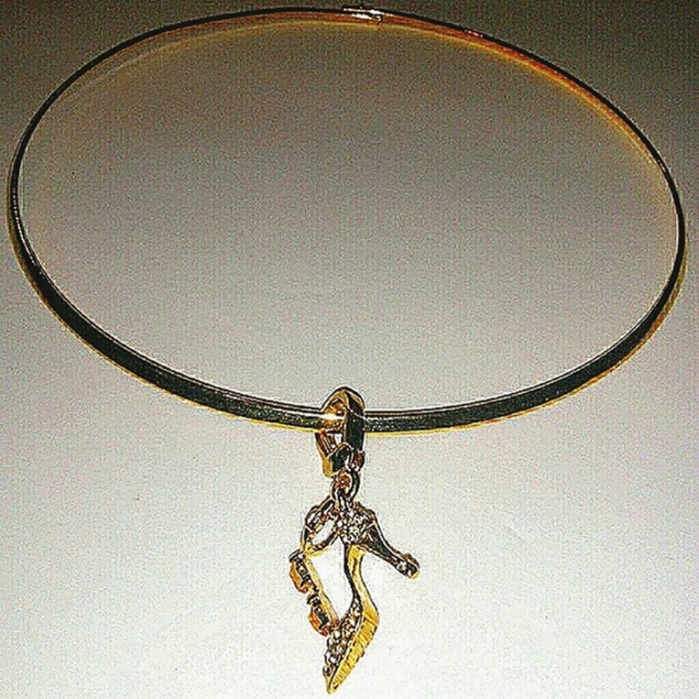 Choker Necklace with Charm